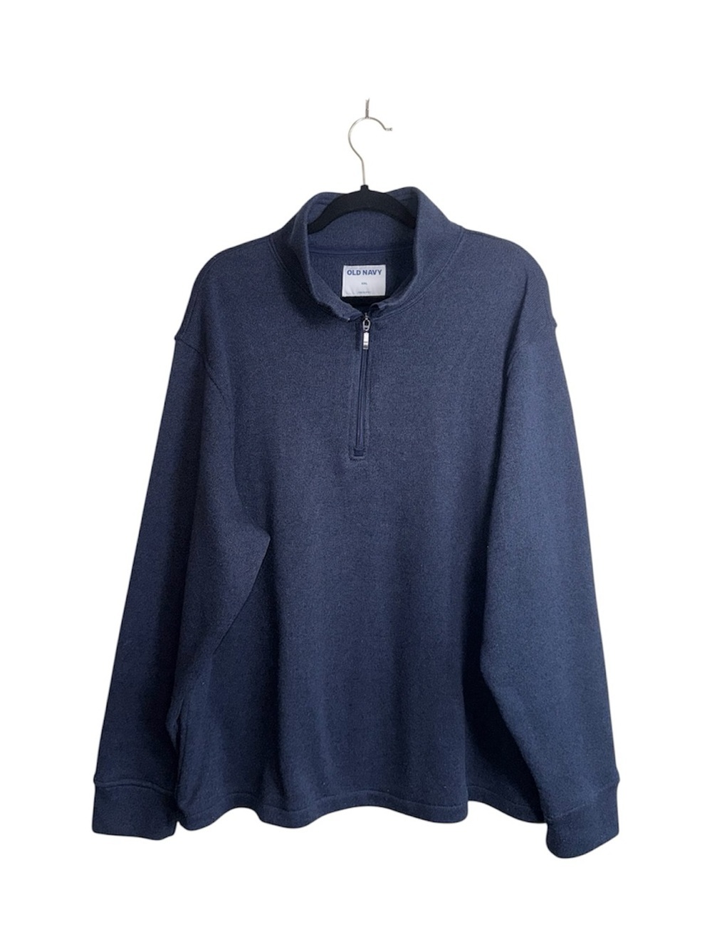 Old Navy Sweater Knit Fleece Quarter Zip Pullover Navy Blue XXlarge Men’s